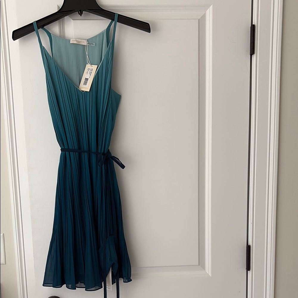Ramy Brook Blue Asymmetrical Sundress with V-Neck